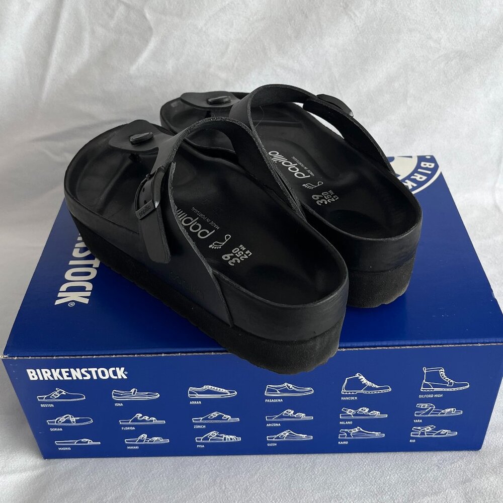 Gizeh Flex Platform | Black Leather | EU 39 / US 8.5 - Picture 2 of 6
